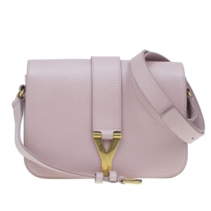 Pre Owned Saint Laurent Paris Pink Lambskin Medium Chyc Crossbody