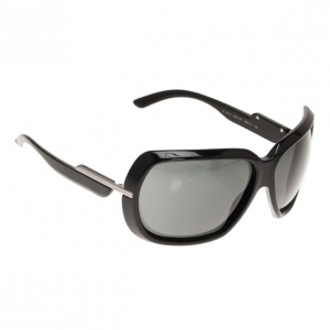 Pre Owned Burberry Black Oversized Square Sunglasses
