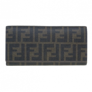 Pre Owned Fendi Zucca Canvas Continental Wallet