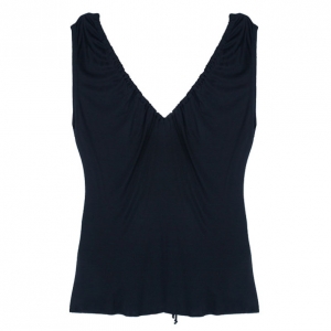Pre Owned Roberto Cavalli Drawstring Sleeveless Top L