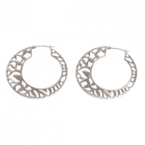 Pre Owned Kenzo Silver Hoop Earrings