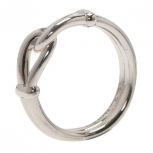 Pre Owned Tiffany & Co. Paloma Picasso Knot Silver Ring Size 68