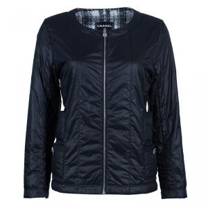 Pre Owned Chanel Black Light Down Jacket XXL