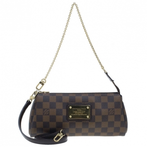 Pre Owned Louis Vuitton Damier Ebene Canvas Eva Pochette