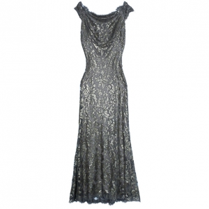 Pre Owned Tadashi Shoji Sequin Embellished Gown M