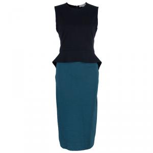 Pre Owned Stella McCartney Color-block Midi Dress L