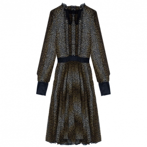 Pre Owned D and G Animal Print Silk Dress M