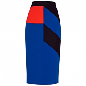 Pre Owned Roksanda Ilincic Alba Colour-Block Skirt M