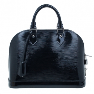 Pre Owned Louis Vuitton Black Epi Leather Alma PM
