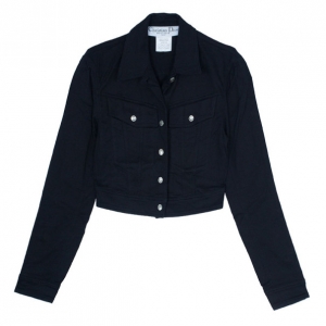Pre Owned Dior J'Adore Dior Black Denim Jacket S