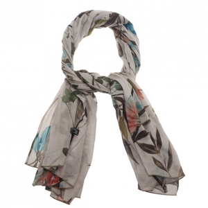 Pre Owned Gucci Floral Cotton Scarf
