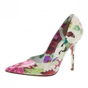 Pre Owned Dolce and Gabbana Floral Print Pumps Size 37