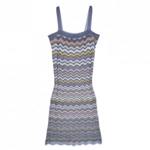 Pre Owned Missoni Zig-Zag Knit Dress M