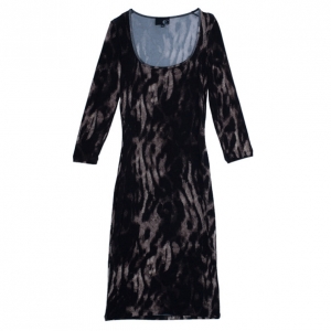 Pre Owned Just Cavalli Animal Print Jersey Dress M
