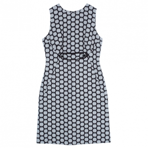 Pre Owned Tory Burch Brown Polka-Dot Sheath Dress M