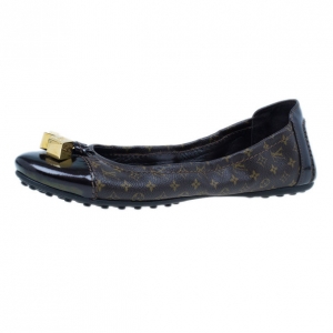 Pre Owned Louis Vuitton Monogram Canvas Lovely Ballet Flats Size 40