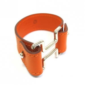 Pre Owned Hermes Night Veau Barenia Leather Bracelet