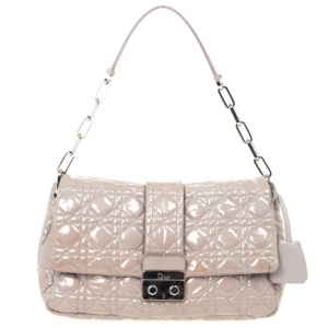 Pre Owned Christian Dior Miss Dior Medium Patent Flap Bag