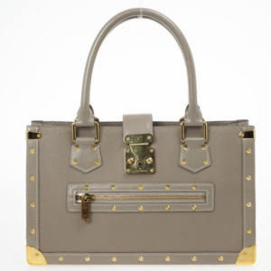 Pre Owned Louis Vuitton Grey Verone Suhali Leather Le Fabuleux Bag