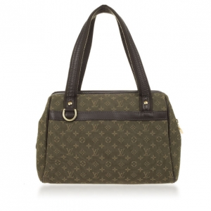 Pre Owned Louis Vuitton Green Monogram Mini Lin Josephine PM Bag 