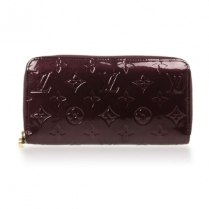 Pre Owned Louis Vuitton Vernis Monogram Zippy Wallet