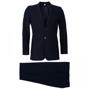 Pre Owned Burberry Tailored Fit Black Men's Suit EU46
