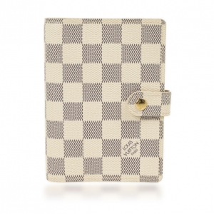 Pre Owned Louis Vuitton Damier Azur Agenda Cover