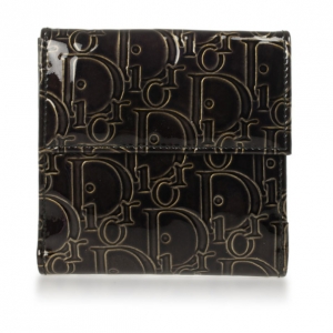 Pre Owned Christian Dior Patent Fold Wallet