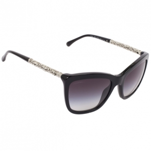 Pre Owned Chanel Black 5268 Bijou Womens Sunglasses 