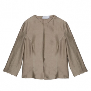 Pre Owned Valentino Champagne Silk Jacket XL