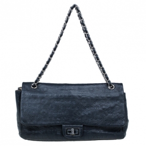 Pre Owned Chanel Black Lambskin 31 Rue Cambon Paris Reissue Flap Bag