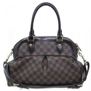 Pre Owned Louis Vuitton Damier Ebene Canvas Trevi Satchel PM
