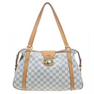 Pre Owned Louis Vuitton Damier Azur Stresa PM Shoulder Bag