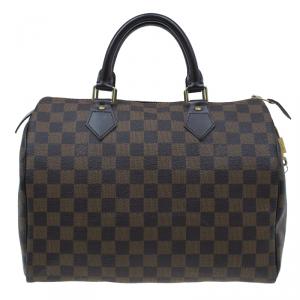 Pre Owned Louis Vuitton Damier Ebene Canvas Speedy 30