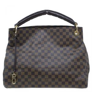 Pre Owned Louis Vuitton Damier Ebene Monogram Artsy MM 