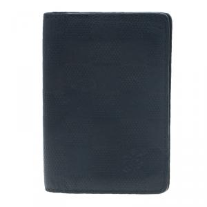 Pre Owned Louis Vuitton Black Damier Infini Brazza Wallet