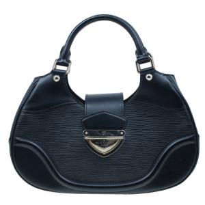 Pre Owned Louis Vuitton Black Epi Leather Sac Montaigne Satchel
