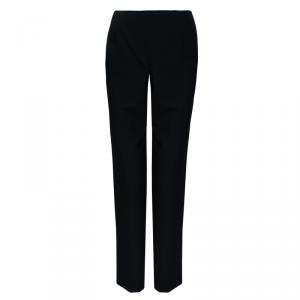 Pre Owned Chanel Black Tailored Trousers L