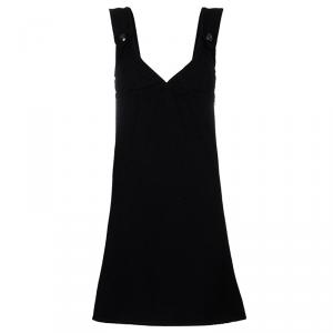 Pre Owned Chanel Black Wool Sleeveless Dress S