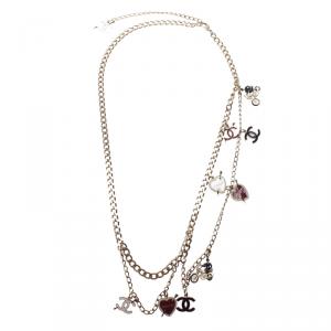 Pre Owned Chanel CC Charms Chain Necklace Belt