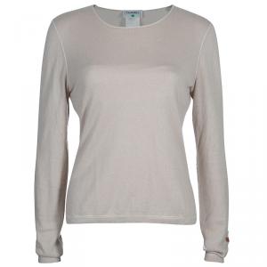 Pre Owned Chanel Beige Cashmere Sweater M