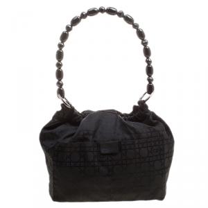 Pre Owned Dior Black Nylon Bucket Bag