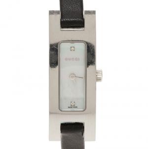 Pre Owned Gucci Mother of Pearl Stainless Steel 3900 L Women's Wristwatch 12MM