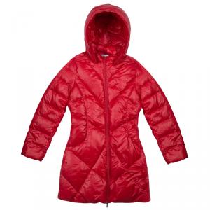 Pre Owned Armani Junior Red Quilted Down Jacket 14 yrs 