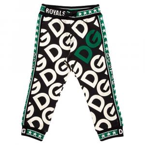 Dolce & Gabbana Multicolor DG Mania Print Jersey Track Pants 24-30 Months