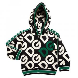 Dolce & Gabbana Multicolor DG Mania Print Jersey Hoodie 5 Yrs
