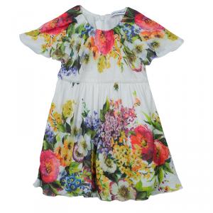 Pre Owned Dolce & Gabbana Floral Short Sleeve Dress 6-9 Months 