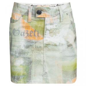 John Galliano Kids Multicolor Printed Mini Skirt 10 Yrs