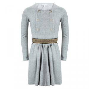 Little Marc Jacobs Grey Knit Long Sleeve Dress 8 Yrs