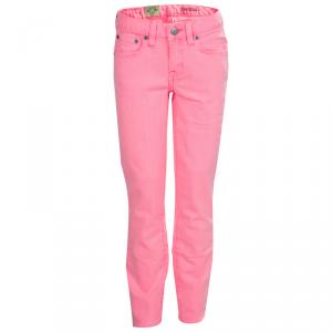 Ralph Lauren Neon Pink Denim Bowery Skinny Jeans 10 Yrs